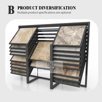 Support d'exposition coulissant pour parquet en bois moderne, personnalisé en usine, pour carrelage en céramique, comptoir en marbre