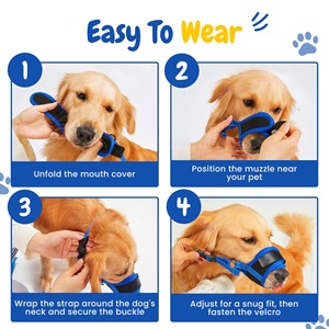 공장 뜨거운 판매 부드러운 공기 메쉬 부드러운 나일론 개 총구 애완 동물 마스크 안티 물린 짖는 개 총구 애완 동물 개 안전 총구 S-XXL 크기 - Product Image 5