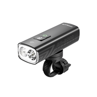 Lampu depan sepeda 2000 Lumen, aksesoris pit lampu depan dapat diisi ulang USB 4500mAh tahan air