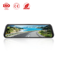 Caméra de tableau de bord double objectif 9,35 pouces 1080P avant et arrière avec vision nocturne, WiFi, GPS, capteur G, enregistrement en boucle et surveillance de stationnement 24h/24