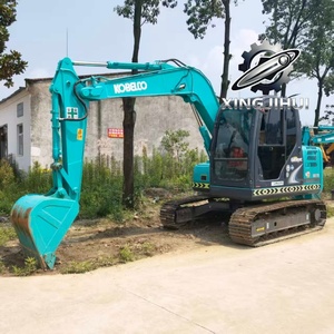 Excavatrice d'occasion Kobelco 75-8, marque japonaise d'origine, 7 tonnes, petite taille, chenilles en caoutchouc, mini-excavatrice. - Product Image 5