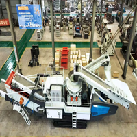 Concasseur à cône monté sur chenilles YMH20S |   Centrale à agrégats portable 225 t/h avec protection hydraulique