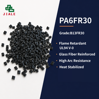 Gránulos de Nylon PA6 GF30 V0 Sin Halógenos FR, Resina Ignífuga con 30% de GF para Conectores y Disyuntores