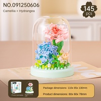 Bloques de Construcción de Plástico en Miniatura, Componentes de Partículas Plásticas, Adorno Decorativo, Modelo de Flor, Juego de Juguetes para Niños, Regalo