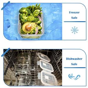 Promotions Chaudes : Boîte Alimentaire en <span class=keywords><strong>Verre</strong></span> Compatible Micro-Ondes, Hermétique, Type Bento, pour Préparation de Repas et Stockage - Product Image 5