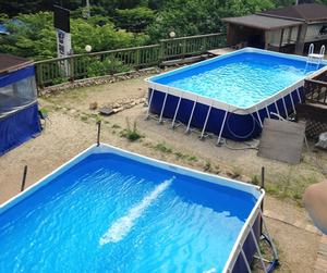 <span class=keywords><strong>Piscine</strong></span> <span class=keywords><strong>rectangulaire</strong></span> gonflable en PVC, grand cadre métallique en acier, Portable, à usage Commercial, cadre de <span class=keywords><strong>piscine</strong></span> au-dessus du <span class=keywords><strong>sol</strong></span>, m - Product Image 5