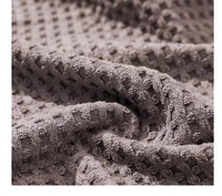 Fabrication sur mesure en microfibre de haute qualité, étiquette de lavage gaufré, chiffon de nettoyage de vaisselle de table suspendu pour la cuisine