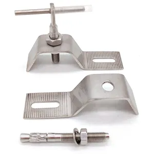 Stainless Steel Stone Cladding Fixing System Marble Angle Metal L / Z Bracket