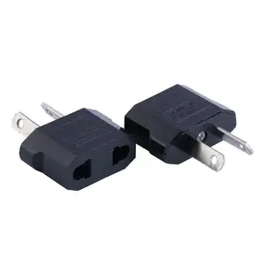 Adaptador de tomada universal us/eu para au nz, conversor de 2 pinos lisos para viagem para austrália nova zelândia