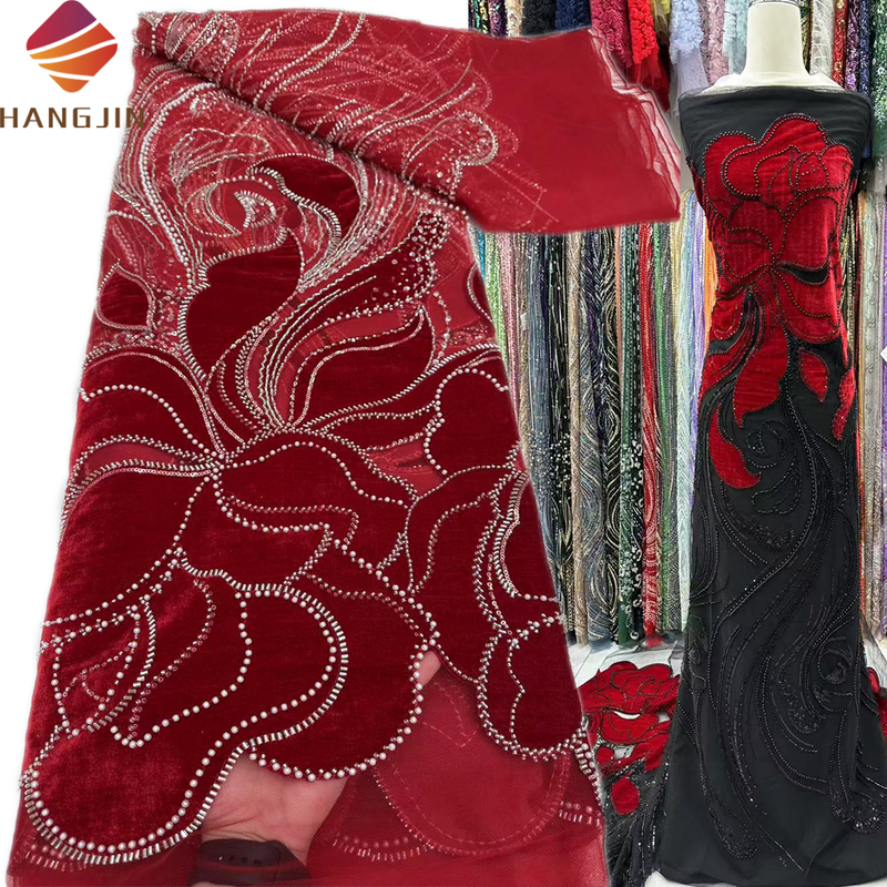 High Quality Embroidered Net Fabric 3D