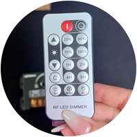 Bouton de contrôleur de bande de LED de couleur unique ajuster le gradateur de la télécommande DC12V-24V LED gradateur LED avec télécommande pour la lumière LED