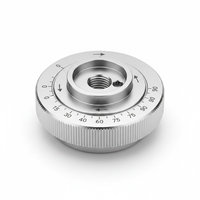 Bouton de réglage optique en aluminium anodisé 6005, pièces de fraisage CNC de précision, usinage CNC personnalisé