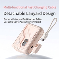 Power Bank Baterai Lithium Polymer PVC 22.5W 3-in-1 Magnetik Custom 20000 MAh Kabel Pengisian Cepat Portabel
