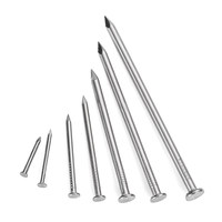 Clous ronds galvanisés en acier inoxydable 304/201 - Pour la menuiserie, la suspension de tableaux et l'utilisation au sol