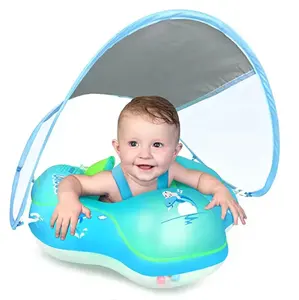 Flotadores Inflables para Bebés, Anillo de Natación para Niños, Flotador Inflable para Piscina con Toldo para Bebés de 3 <span class=keywords><strong>Meses</strong></span> a 6 Años - Product Image 1
