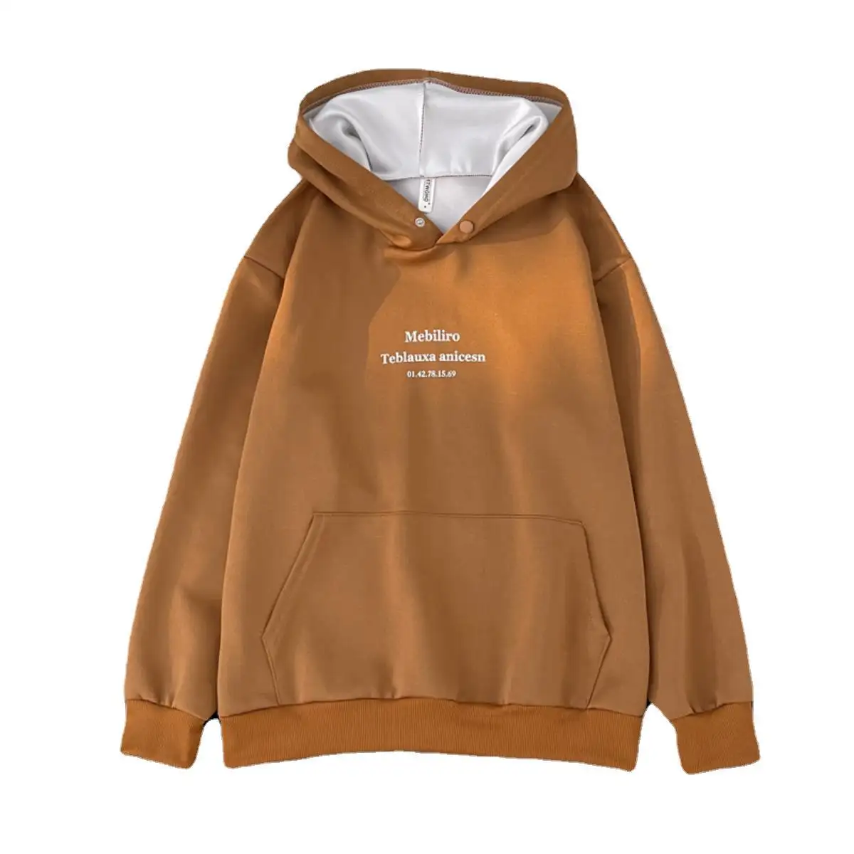 Thêu Sherpa lông cừu hoodie quần thiết lập Zip Up