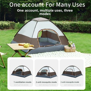 4 Person Automatic <b>Pop</b> <b>Up</b> Camping <b>Tent</b> Quick Open Waterproof Windproof Family Shelter for Weekend Picnic - Product Image 5
