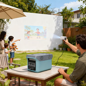 Station d'alimentation portable à onde sinusoïdale pure au lithium ternaire 4 AC220V50Hz 2 solaires 200W XT90 Type-C LED SOS 2500+ cycles de vie - Product Image 6