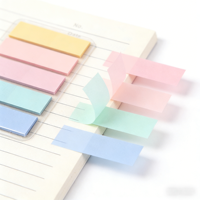 Bloc-notes autocollant en PET coloré, bloc-notes pop-up pour étudiants, bureau, enfants, marque-pages, fournitures éducatives