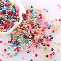 Perles en plastique ABS colorées de 500g/sac, de bonne qualité, à trou droit, pour la fabrication de sacs (vente en gros)