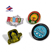 LZY Maker - Pin de solapa personalizado al por mayor de metal con logo deportivo para equipos de béisbol, esmalte blando y duro, anime, bandera, sombrero, broche de recuerdo