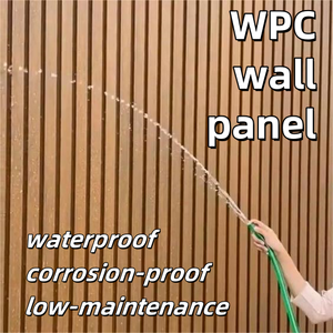 WPC pannello di parete esterno impermeabile dimensione impermeabile 4x8 pietra pannello di parete esterno per wc o bidone della spazzatura rivestimento della parete impermeabile esterno - Product Image 2