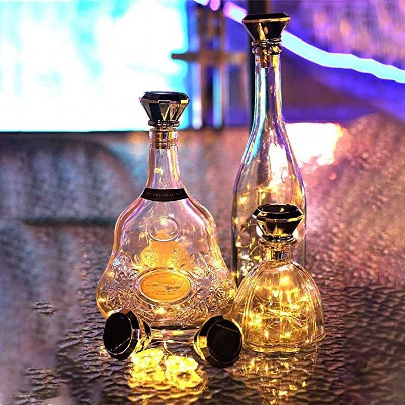 LAMPADA LED A TAPPO PER BOTTIGLIE, RICARICABILE USB (Nuovo E Nell - Foto 5