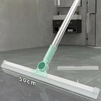 Espátula Ajustable de Silicona y Acero Inoxidable de 50 cm, Práctica, Multiusos, Ligera, para Limpiar Pisos, Vidrios y Paredes del Hogar