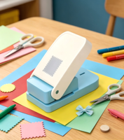 Perforatrice et découpeuse d'angle en plastique YUNMEI pour scrapbooking, cadres photo, cartes et outils d'artisanat DIY