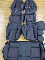 Accessoire intérieur de voiture, sièges sport, coussin personnalisé, housse en cuir, siège de course sport pour Audi RS A4 A5 A6 A7 Q3 Q5L Q8