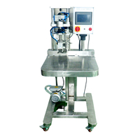 Sac semi-automatique dans la boîte aseptique lait vin jus de fruits poche eau liquide remplissage et bouchage Machine remplisseur