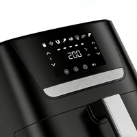 Four à Friture Sans Huile 8,5 L Carré Moderne Électrique en Plastique avec Fenêtre – Solution de Cuisson Saine pour la Maison