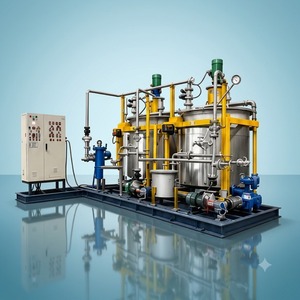 Usine de production de graisse compacte montée sur chenilles avec réacteur contrôlé par PLC, technologie de mélange sous vide et équipement en acier inoxydable - Product Image 3