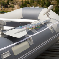 Bateau gonflable Zodiac pliable, bateau de pêche gonflable, bateau gonflable sportif pour 4 personnes, divertissement en plein air sur lac, rivière, mer ouverte