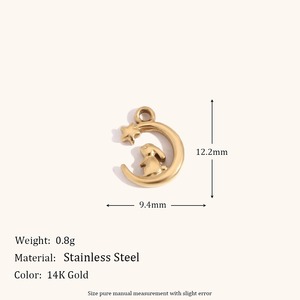 Colgante DIY de Acero Inoxidable Chapado en Oro de 14K, Diseño Retro y Moderno, Corazón Trenzado Hueco con Diamante Redondo - Product Image 5