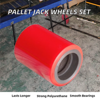 Dashi Nouvelle Offre Spéciale : Ensemble de Roues en Polyuréthane pour Chariot à Palettes Manuel 82x70mm, Roulements 6204, Garantie 1 An, Usage Commercial