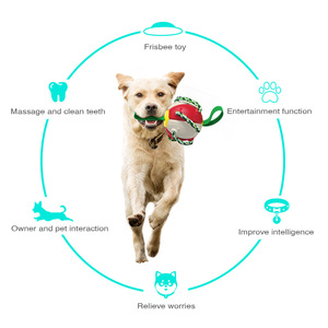 Pet Frisbeed Dog Chew <b>Ball</b> Toys for Aggressive Chewers Interactive Flying Disc <b>Exercise</b> Toys Rebound Frisbeed - Product Image 6