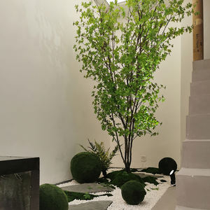 Escaparate de árbol de campana colgante japonés Artificial Ma Zui decoración de madera árbol falso paisaje plantas verdes diseño interior y exterior - Product Image 5