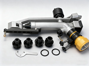 Arroseur oscillant réglable <span class=keywords><strong>à</strong></span> 360° <span class=keywords><strong>de</strong></span> 1,5 po, mini canon <span class=keywords><strong>à</strong></span> eau, système d'irrigation pour l'agriculture, la <span class=keywords><strong>ferme</strong></span> et le jardin - Product Image 2