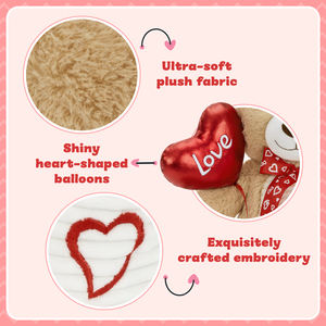 Meilleures ventes de jouets en peluche en forme de cœur, ours en peluche, grenouille, pour les amoureux, symbole d'<span class=keywords><strong>amour</strong></span> pour la Saint-Valentin, cadeau d'anniversaire - Product Image 4
