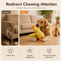 Jouet pour chien en forme de tasse à café, peluche texturée, jouet à mâcher qui couine avec doublure en maille pour chiots et chiens, jouet en peluche pour chien