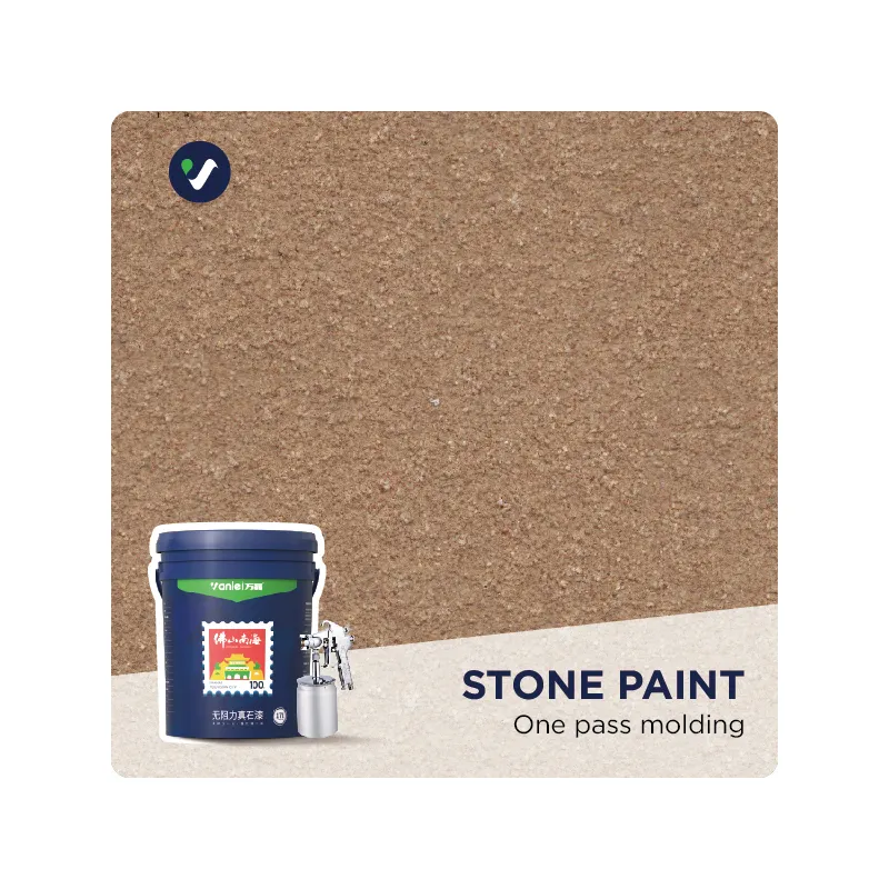 Wanlei Widely Used Long Tack Time Stone Finished Paint