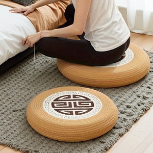 Cojín de meditación redondo para yoga y pilates, cojín para sala de estar, dormitorio, balcón, estudio, espacio de oficina, material duradero mezclado - Product Image 1