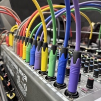 Panel de Conexiones de Audio de 16 Canales para Montaje en Rack 1U, Cable Snake XLR Hembra a TRS de 6.35mm 1/4'', Panel de Conexiones de Estudio con Código de Color