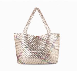 Sac tressé en cuir végétalien très tendance pour femme – Sac à main hobo, sac fourre-tout à poignée supérieure, sac à bandoulière, sac sous le bras - Product Image 2