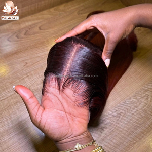 15A 1B <strong>Ginger</strong> Ombre Color Bone Straight Human Hair <strong>Wig</strong> Glueless 5x5 Transparent Lace Closure Raw Vietnamese Hair SDD for Women - Product Image 3