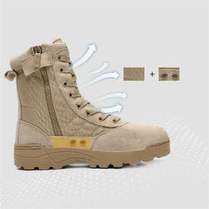 Stivali tattici da <span class=keywords><strong>uomo</strong></span> Desert stivali di sicurezza da lavoro impermeabili scarpe sportive da arrampicata stivali da combattimento da trekking all'aperto - Product Image 6