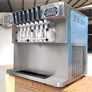 Máquina de Helado Suave Comercial de <span class=keywords><strong>7</strong></span> Sabores, Máquina de Helado de Sobremesa para Restaurante y Cafetería - Product Image 1