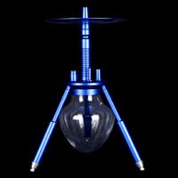 Arabie mini narguilé portable en alliage d'aluminium araignée trépied shisha narguilé