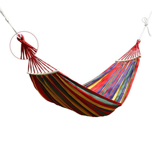 Hamaca, Equipo de Viaje para Exteriores, Lona de Ocio, Ocio en Interiores, Hamaca Doble, Hamaca Individual, Barra Curva Ancha para Exteriores - Product Image 1